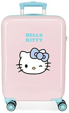 Hello Kitty Wink Valigia da cabina rosa 38 x 55 x 20 cm Rigida ABS chiusura a combinazione laterale 34 L 2 kg 4 ruote doppie equipaggiamento a mano