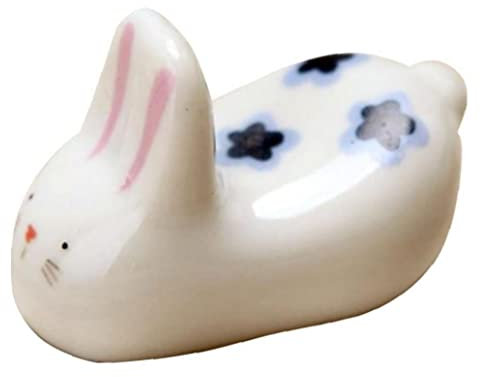 PiniceCore 1 Stück Keramik Essstäbchen Halter Ständer Tier Design Essstäbchen Rack Pillow Rest Küche Geschirr