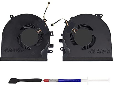 S-Union New CPU+GPU Cooling Fan Replacement for Razer Blade 15 RZ09-0270 RZ09-02705E75 RZ09-02705E76 RZ09-0300 RZ09-03009E97 RZ09-0328 RZ09-03287E72 Series Game Laptop (with Thermal Paste and Spatula)