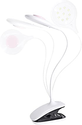 wenxintek Mini Pliable Lampe à Ongles LED UV, 18W UV Colle Durcissement Lampe avec Clip Convient pour tous les vernis à ongles en gel (DL06F-Pink)