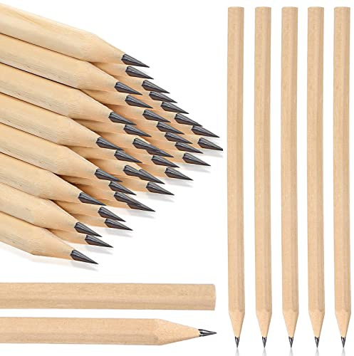 Fumete 100 Pieces Pencils Without Erasers Wooden #2 HB Bulk Hexagonal