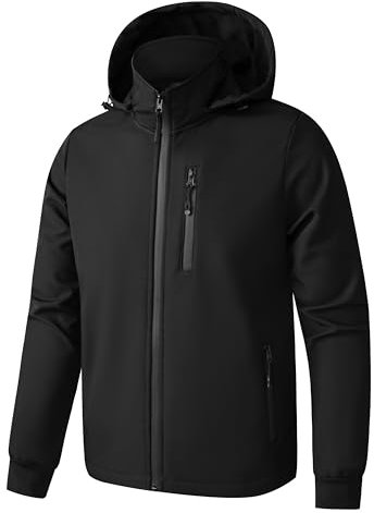 TONY BACKER Giacca Leggero Uomo Giubbotto Casual Giubbino Bomber Leggera Casual da Uomo Primavera/Estate/Autunno (IT, Testo, XXL, Regular, Regular, Nero-02)