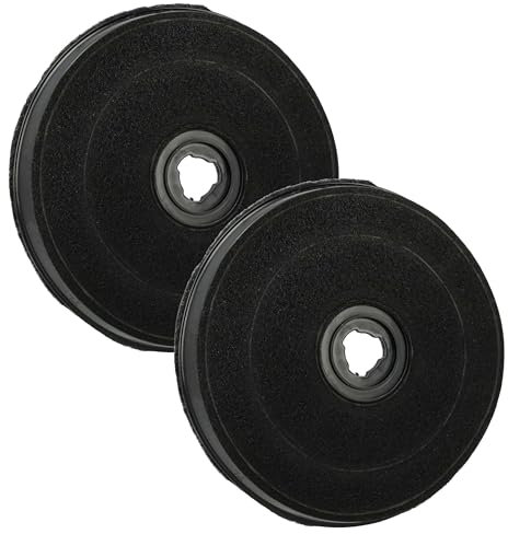 vhbw 2x Filtre à charbon actif compatible avec Ariston AHSF - ECO E233, AM6F - ECO E233, AMSF - ECO E233, D60G1.E - 126241, D60SE hotte de cuisine