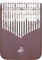 Kalimba-Klavier mit Chromatierung und 34 Anschlägen in C-Form, doppelte Tischplatte im schwarzen Schwarz, Geschenkidee für Kinder, Erwachsene, Debütanten und Berufstätige, 18,3 x 12,5 x 2,5 cm