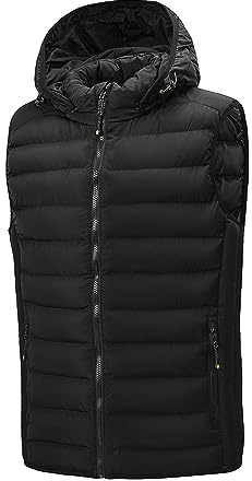 TONY BACKER Gilet Uomo Leggero Autunno Inverno Senza Maniche Giubbotto Smanicato Giacca Senza Maniche Uomo Casual