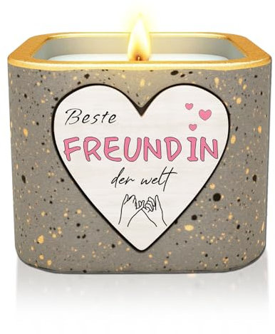 HSDSH Duftkerzen Geschenke für Beste Freundin, Freundschaftsgeschenke für Frauen, Geburtstagsgeschenk für Bestie Schwester Kollegen Freunde ihre Freundin BFF, Geschenke zum Frauentag