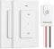 DEWENWILS Interruttore radio, trasmettitore da parete, luce 230 V con trasmettitore, portata 30 m, set di interruttori della luce radio per lampada, pulsante wireless rimovibile mageneticamente,