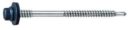 Vis autoperceuses RAL 7016 gris anthracite 5,5x130 mm pour panneaux sandwich avec joint P16 par 50