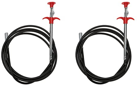 BESTonZON Outil de Nettoyage Flexible pour Débouchage de Toilettes à Pression de Salle de Bain Outil de Nettoyage à Portée de 90 Cm