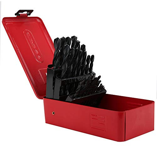 Holzbohrer Set 25-Teiliges Hss-Bohrer-Set, 1–13 Mm, Gedrehte Schnellarbeitsstahl-Bohrer Für Edelstahl, Legierten Stahl, Kupfer Mit Geradem Schaft