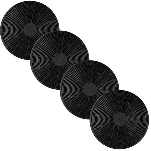 vhbw 4x Aktivkohlefilter Ersatz für Hanseatic CF110, 812120, K10001 für Dunstabzugshaube - 17,5 cm