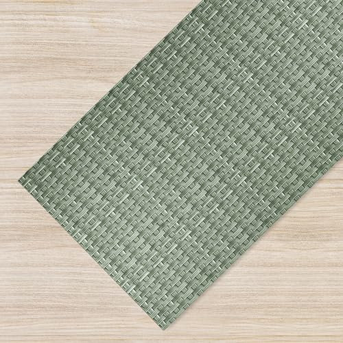 Il Gruppone Passione Casa Tappeto Cucina Antiscivolo Made in Italy Passatoia Antimacchia Multiuso Corridoio Soggiorno Lavabile in Lavatrice - 50x200 - Intrecci Verde