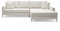 Liadomo Sofa Hilary Cream - Modernes Cord-Ecksofa - Couch mit Hohem Sitzkomfort - Pflegeleicht & Formstabil - Made in Europe - Sofa L Form Rechts, Hellbeige