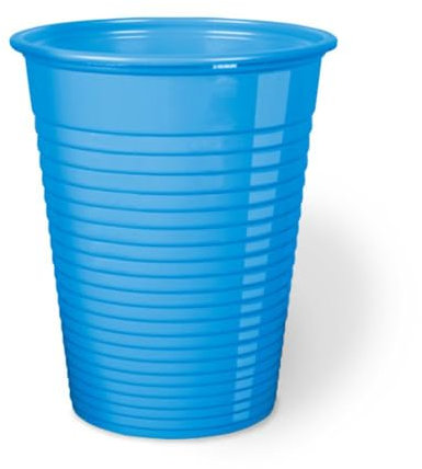 50 Bicchieri Plastica Usa e Getta Colorati (200 ml) Bicchieri Monouso per Acqua e Bibite Varie, Made in Italy Idonei al Contatto Alimentare, Ideali per Feste ed Eventi