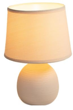 Luxus Tischlampe London - - H25xØ18 - Armatur E14 - Keramik - Tischlampe Schlafzimmer - Tischlampe Wohnzimmer - Schreibtischlampe