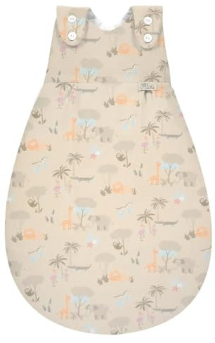 Alvi Baby Mäxchen Außensack Schlafsack im SET mit Babylöffel DeinKinderland Ganzjahresschlafsack | Babyschlafsack | Sommerschlafsack | Winterschlafsack (Jungle, 50-56)