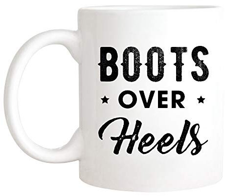 Kaffeebecher Stiefel Über Absätze, Landbäuerin, Bäuerin Tasse Premium Weihnachtstasse Mehrfarbig Kaffeetasse Für Mit Henkel Familie Geschenk 330ML