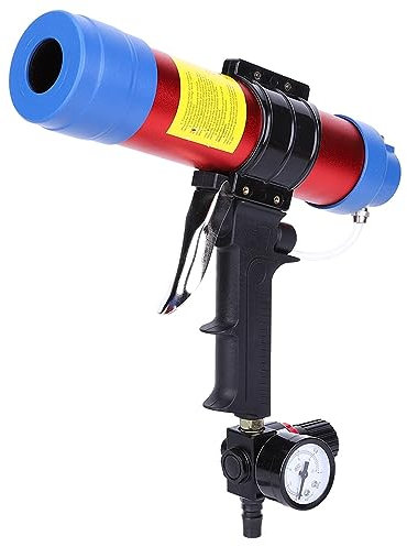 Pistolet à calfeutrer Respicefinem Pistolet à colle à calfeutrer en silicone 310 ml Pistolet à calfeutrer pneumatique avec buse étendue Pistolet à mastic pneumatique pour colle de