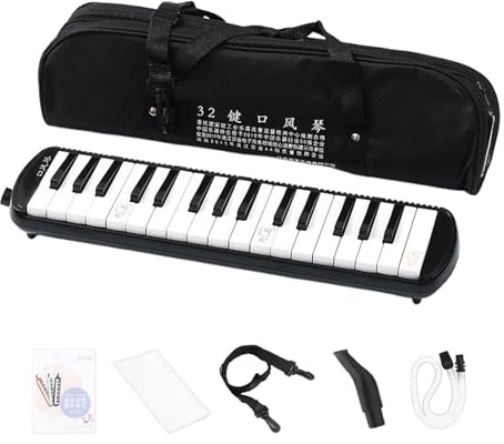 Melodica für Erwachsene Blaswind-Keyboard Harmonium Instrument Luftklavier | Blasinstrument Tragbare Tragetasche Inklusive, Kinder, Erwachsene, Anfänger, Schüler, Musikliebhaber, Musiker