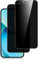 Yisica 2 Pièces Protection d'Écran Anti-Espion pour iPhone 13/13 Pro/14/16e avec Protection d'Objectif de Caméra, Film en Verre Trempé (Noir)