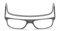 NHQZ Halfter Lesebrille mit Magnetverschluss, Lesebrillen, Bequem Magnetverschluss Vorne, Lesehilfe für Damen Herren (Grau 100 Grad)