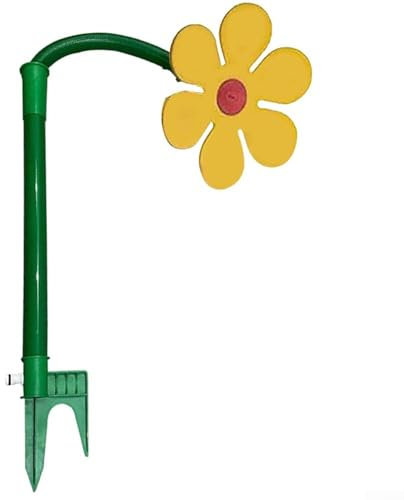 Daisy Garden - Soffione doccia a forma di girasole, altezza 70 cm, rotazione a 720°, adatto per irrigatore da giardino domestico