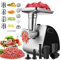 Tritacarne Elettrico COOCHEER 2000W, Multifunzione Tritacarne Tritatutto 5 IN 1 da Cucina con 3 Dischi Forati, 4 Coni di Taglio e Accessorio per Biscotti per cucina domestica& carne