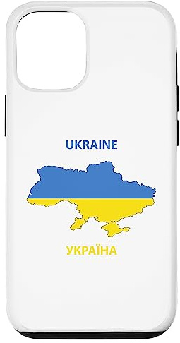 Ukraine-Karte - Ukraine-Flagge Hülle für iPhone 12/12 Pro