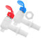 ETHZZLE 1Pair Water Dispenser Tap Plastic Spigot with Hot Cold Water Valves Leak Beverage Dispenser Spout for Home Office Use Easy Press Design Compatible