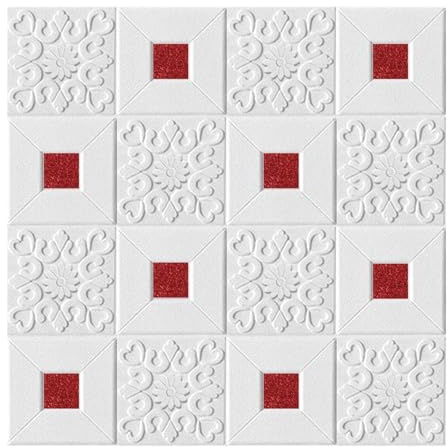 Pvc Wandpaneele,3d Wandpaneele 70 x cm Schaumstoff-Deckenaufkleber, Panel-Dach-Aufkleber, 3D-Stereo, selbstklebend, DIY-Tapete, Heim-Wand-Dekor, Wohnzimmer(D)
