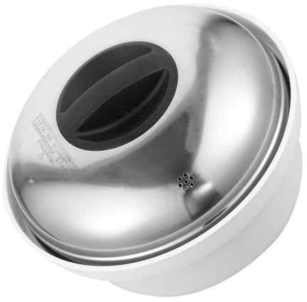 Gatuida Vaporera de Acero Inoxidable para Microondas Olla Saludable para Cocina al Vapor Compacto y Fácil de Limpiar para Cocinas Pequeñas y Alimentos como Arroz Bao y Dumplings