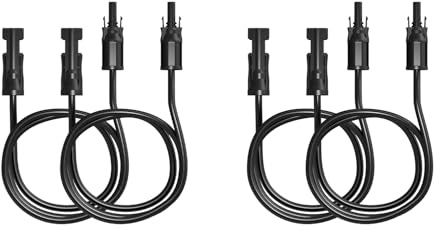 Powerness® 10m PV-Solarkabel, 4mm² mit MC4-Stecker,PV-Verlängerungskabel für Balkonkraftwerk und Photovoltaikanlagen (4×10m, 4mm²) (0% MwSt)