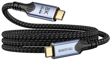 240W USB C auf USB C Kabel 2M,USB 4.0 Kabel 40Gbps,PD3.1 Schnellladekabel type c ladekabel Kompatibel für Thunderbolt 4, usbc data cable Datenkabel für Laptop,Tablet,SSD