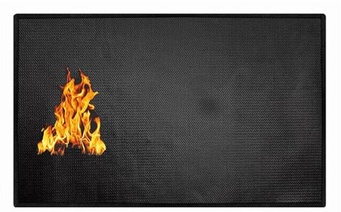 Feuerfeste Matte für Feuerstelle Tragbarer Schutzschild Für Camping