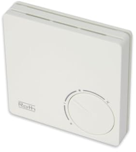 Roth 1135007411 Raumthermostat Basicline H.A 230 Volt neutrale Temperatur-Skala Weiss