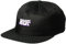HUF Check Snapback Cap Baseballcap Basecap Baumwollcap Nyloncap Flatbrim (One Size - schwarz)