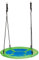 OTITU Balançoire Nid D'oiseau Balançoire Plateau - Balançoire Suspendue, Balançoire Ronde 100 cm - Balançoire de Jardin Nid de Balançoire Aire de Jeux Extérieure - Montage Facile Vert-Bleu