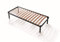 EVERGREENWEB - Single Bed Base 90x190 cm with strong Iron Frame and Beech Wood Slats Orthopedic, 35 cm High Reinforced Slatted Bed Frame FULLY ASSEMBLED + Kit 4 Removable Feet, for all Beds Mattresses