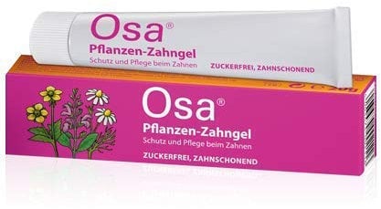 Osa Pflanzen-Zahngel Spar-Set 2x20g. Der pflanzliche Helfer in der schwierigen Zahnungszeit. Kühlt, beruhigt und pflegt das gereizte Zahnfleisch. Schützt vor Entzündungen.