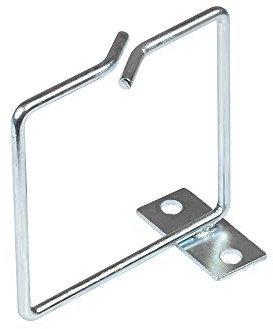 Good Connections Kabelführungsbügel - 80 x 80 mm - Stahl verzinkt - mit Seitlich versetzter Montageplatte zur strukturierten Kabelführung im Netzwerk-/Serverschrank