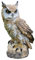 Ysoom Eule Ornamente Dekofigur Eule Greifvogel Gartenfigur Tierfigur Gartendeko Vogeldeko Harz Tierhandwerk Statue Haus, Garten, Hof Deko, 11 * 8 * 18 cm