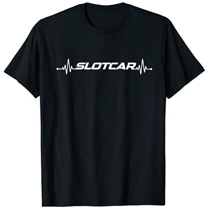 Slotcar Slotracing Hobby Regler Herzschlag Design T-Shirt