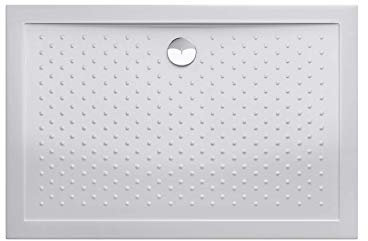Durovin Bathrooms 1200 x 700 x 40mm Shower Tray Anti Slip Surface, Acrylic Material,Various Sizes, Rectangular Shape