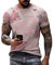 T-Shirt Herren Bedrucken Rundhals Loose Tops Herren Komfortabel Atmungsaktiv Mode Lässig Sportshirt Herren Sommer Kurzarm Shirt Herren Moderner Urban Style T-Shirt Herren