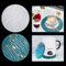 Rolin Roly Round Tray Resin Mold, Wave Coaster Epoxy Molds, Jewelry Organizer Silicone Mold, Dish Casting Mould for DIY Crafts, Fruit Snack Holder Mold and Home Decoration