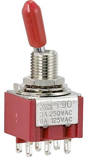 TRU COMPONENTS TC-9353996 Wippschalter 250 V/AC 3A 2 x Ein/Ein rastend 1St.