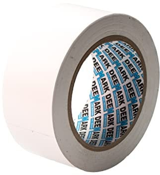 Shadow Foam PVC Floor Marking Tape | Premium Vinyl Safety Marking Tape| For Warehouses, Industry, Shops | 33M Single Roll (White, Single 50mm)