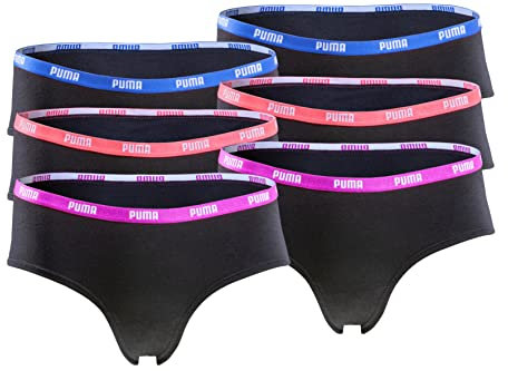 PUMA Damen Unterhosen Hipster Black Statement Edition - Gr. M