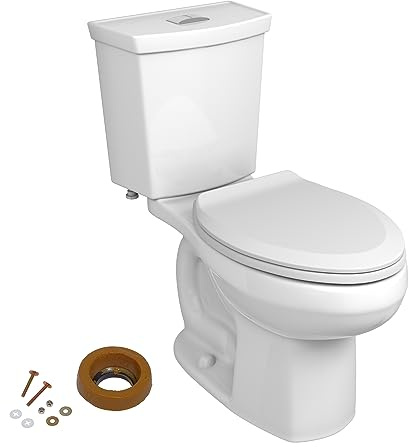 American Standard H2Option Dual Flush Elongated Toilet, Chair Height, White