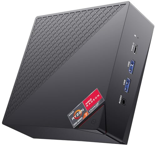 ACEMAGICIAN AM06 Pro Mini PC, AMD Ryzen 7 5800U (8C/16T, bis zu 4.4Ghz),16GB DDR4 512GB NVME SSD Mini Computer | 4K Triple Display | Type-C | Dual Ethernet | WiFi 6 | BT 5.2
